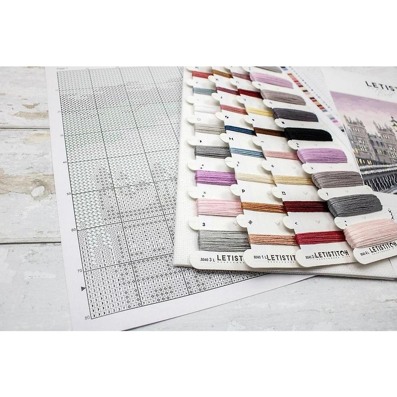LetiStitch Westminster Bridge Counted Cross Stitch Kit