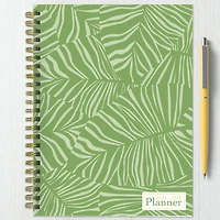 TF Publishing 2024-2025 Medium Verde Fronds Spiral Weekly Monthly Planner