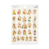 Blue Moon Studio™ Flower Alphabet Charm Set