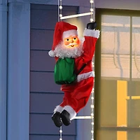 Mr. Christmas 10ft. Rope Ladder with Outdoor Animated Climbing Santa