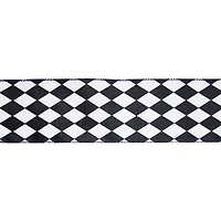 2.5" x 20ft. Black & White Diamond Wired Taffeta Ribbon by Celebrate It®