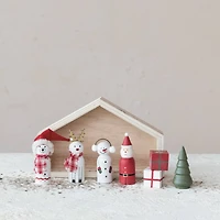 Hello Honey® Wood Holiday Icons in House Set