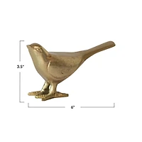 Hello Honey® 6" Gold Cast Aluminum Bird Tabletop Décor