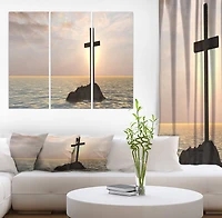 Designart - Jesus Christian Cross in Bay View