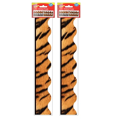Trend Enterprises® Terrific Trimmers® Animal Prints Border Variety Pack, 312ft.