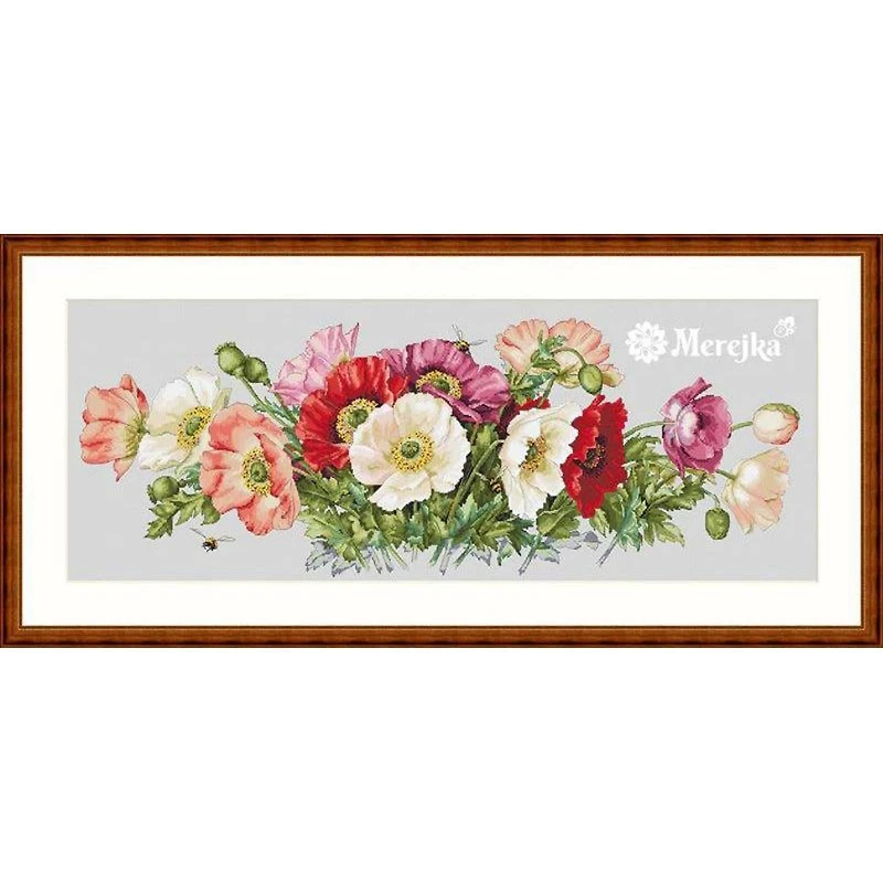 Merejka Poppies Counted Cross Stitch Kit