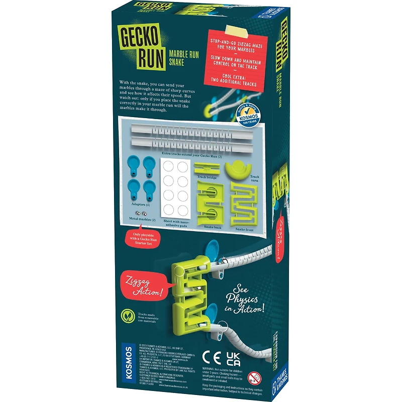 Thames & Kosmos Gecko Run: Marble Run Snake Expansion Pack