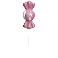 11.5" Pink Glitter Candy Globe Pick by Ashland®