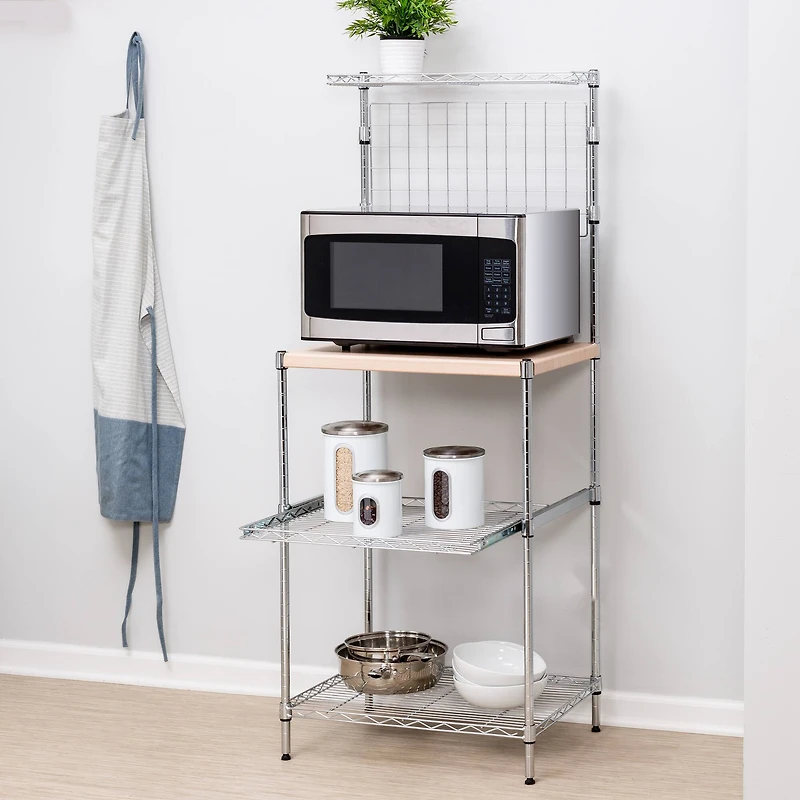 Honey Can Do Microwave Shelving Unit with Shelves