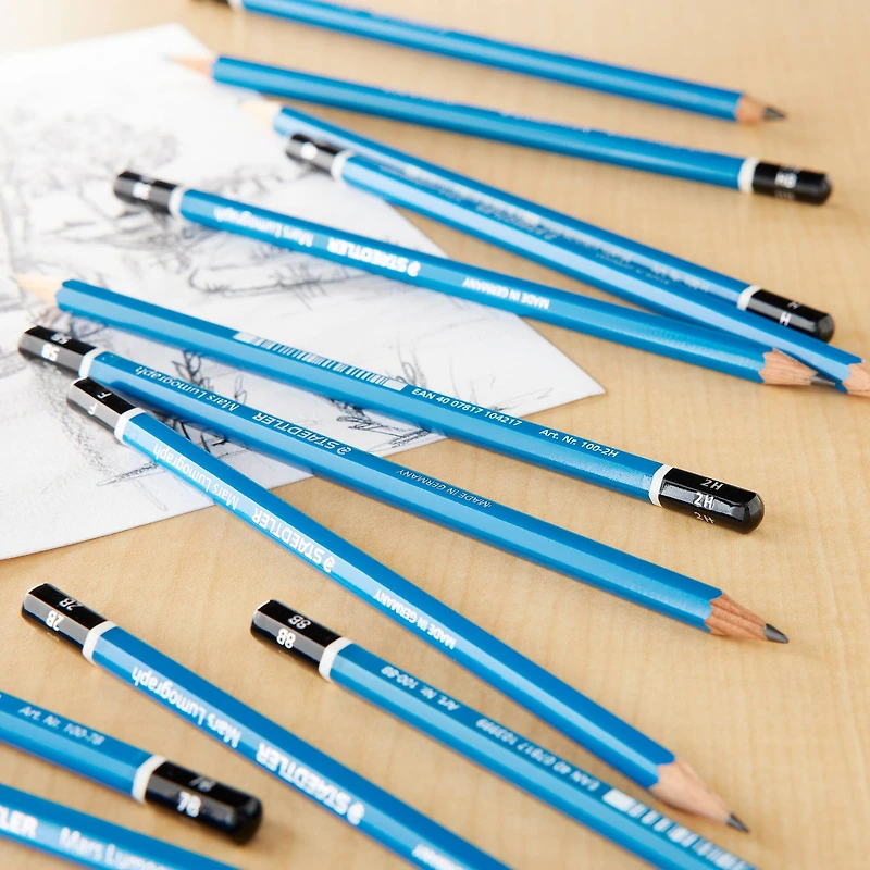 10 Packs: 12 ct. (120 total) Staedtler® Mars® Lumograph® Drawing Pencils