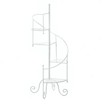 3.3ft. White Spiral Showcase Plant Stand