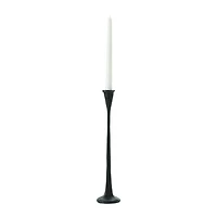 Hello Honey® 14'' Black Cast Iron Taper Candle Holder