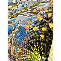 Merejka Santorini View from Terrace Counted Cross Stitch Kit