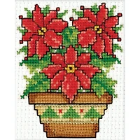 Design Works Poinsettias Counted Cross Stitch Kit