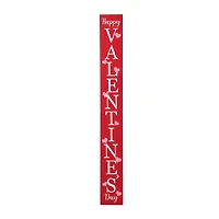 Glitzhome® 5ft. Wooden Happy Valentine's Day Porch Sign