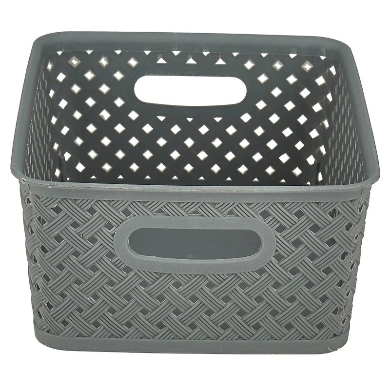 Simplify 10" Small Wicker Storage Bin