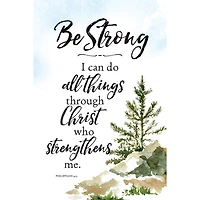Be Strong Woodland Grace Series Wood Plaque With Easel