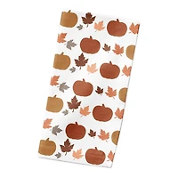 Simple Fall Icons Pattern Cotton Twill Napkin