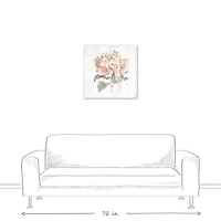 Blush Hydrangea 24" x 24" Canvas Wall Art