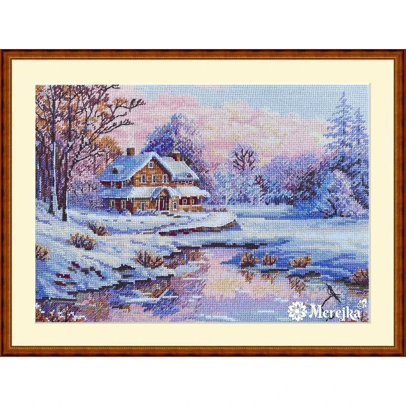 Merejka The First Snow Counted Cross Stitch Kit