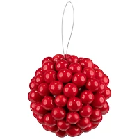 3.25" Red Berries Christmas Ball Ornament