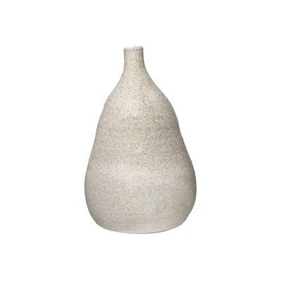 Hello Honey® 12" Medium Textured Terracotta Vase with Distressed Finish