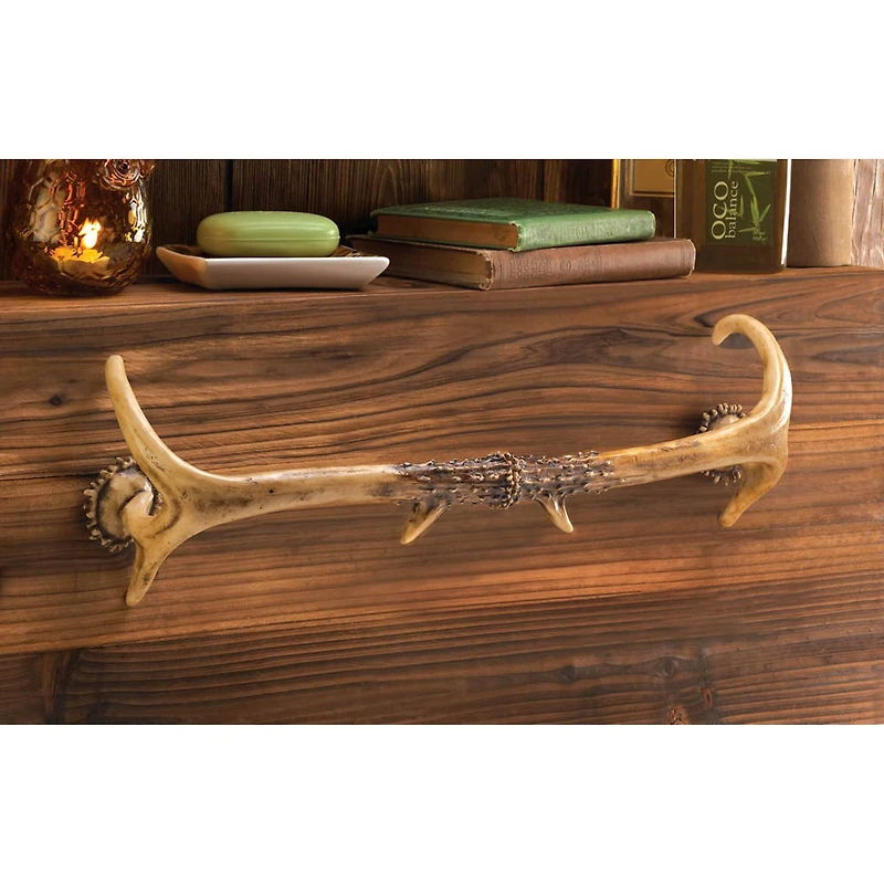 19.5" Rustic Antler Towel Rack