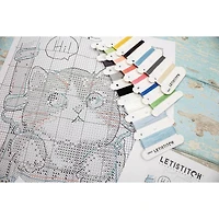 Letistitch Be Happy Counted Cross Stitch Kit
