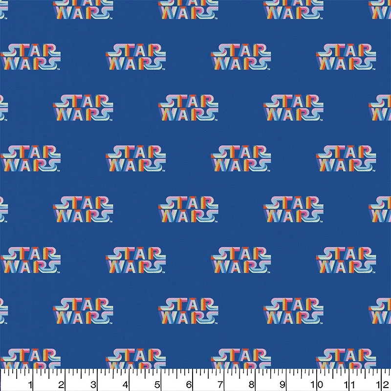 Star Wars™ Neon Logo Precut Cotton Fabric