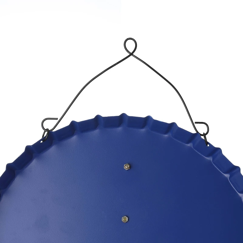 Glitzhome® 13" Father's Day Metal Bottle Cap Bottle Opener Wall Sign & Organizer