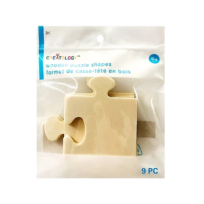 12 Packs: 9 ct. (108 total) Wooden Puzzle Shapes by Creatology™