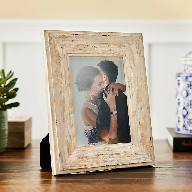 Expressions™ 5" x 7" Greige Distressed Wide Frame by Studio Décor®