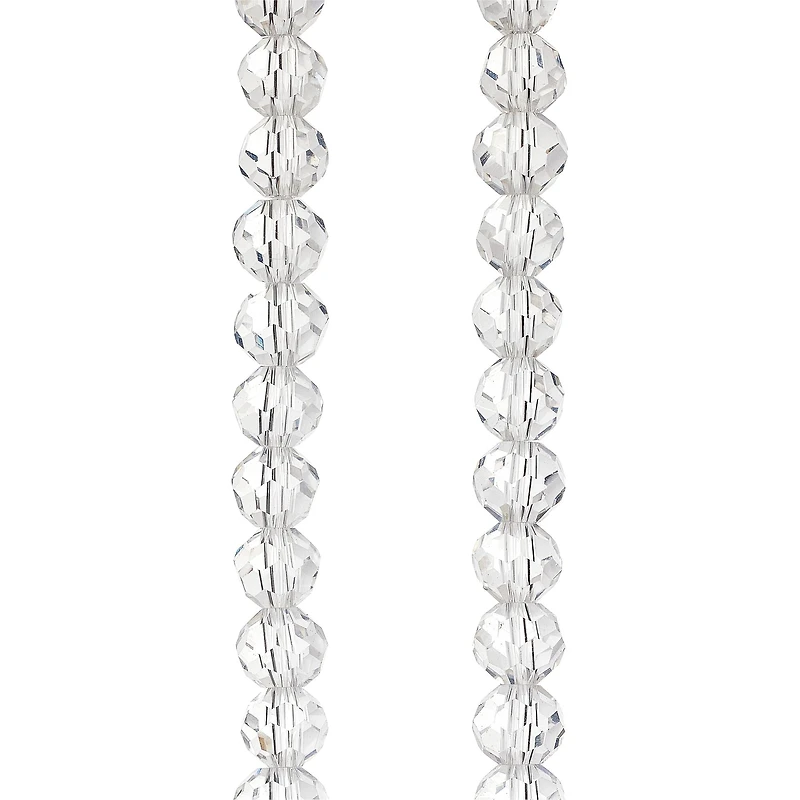 Crystal Glass Faceted Round Beads, 8mm by Bead Landing™