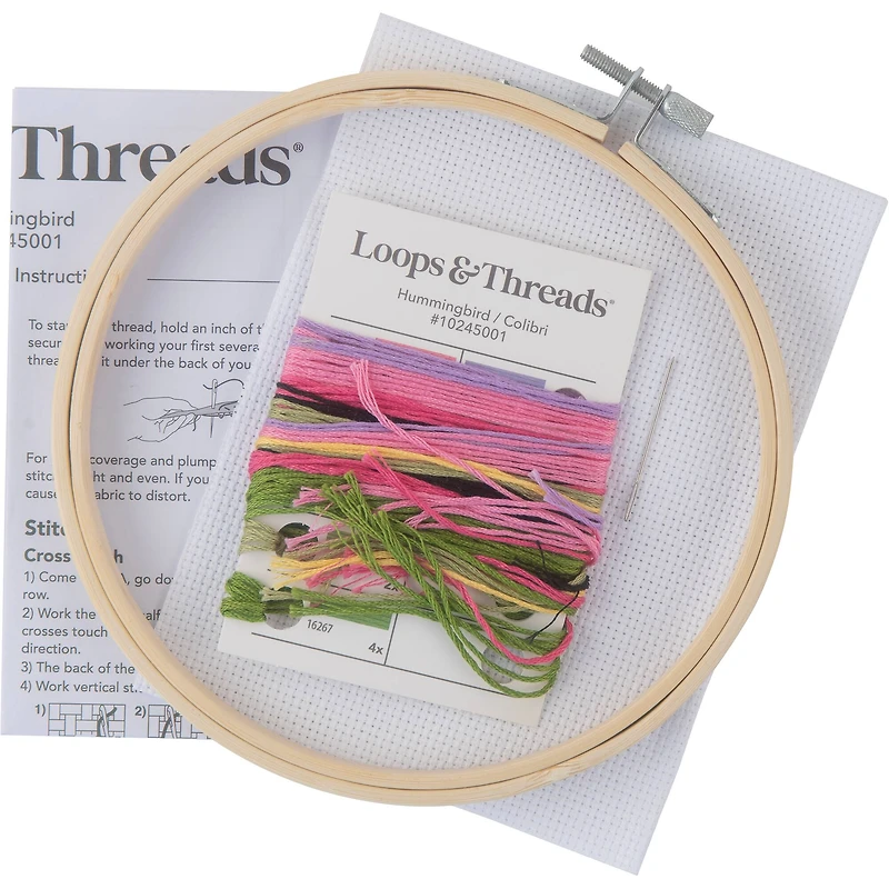 Hummingbird Counted Cross Stitch Kit by Loops & Threads®