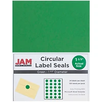 JAM Paper Green Mailing Address Label Combo Set