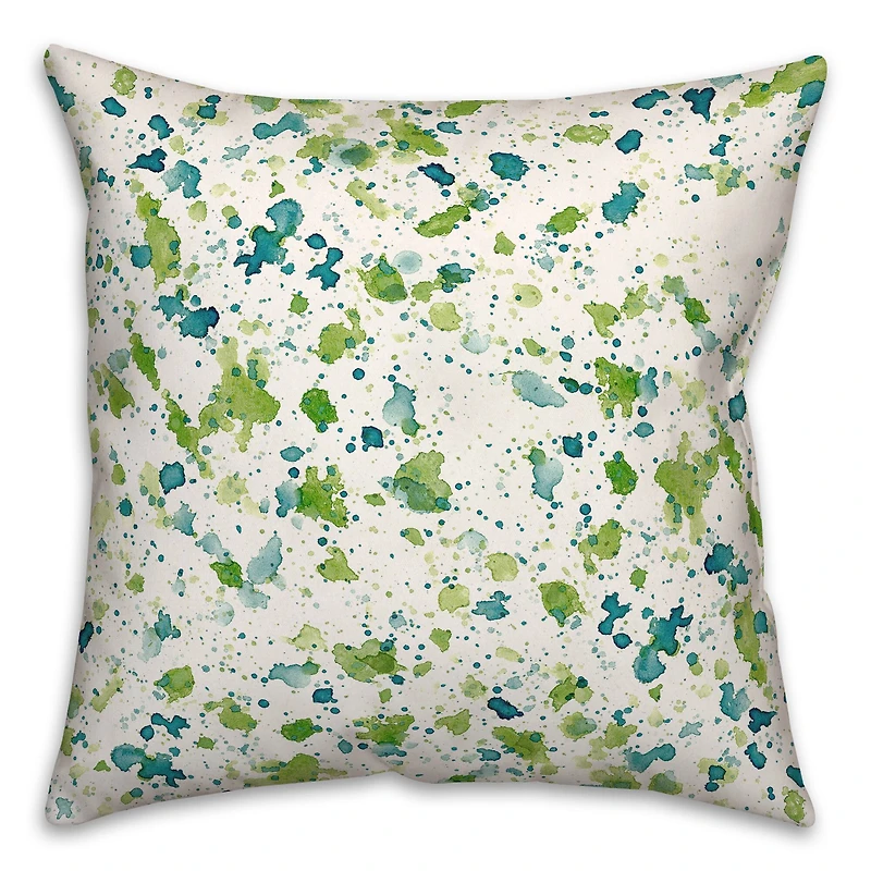 Blue & Green Speckles Indoor/Outdoor Pillow