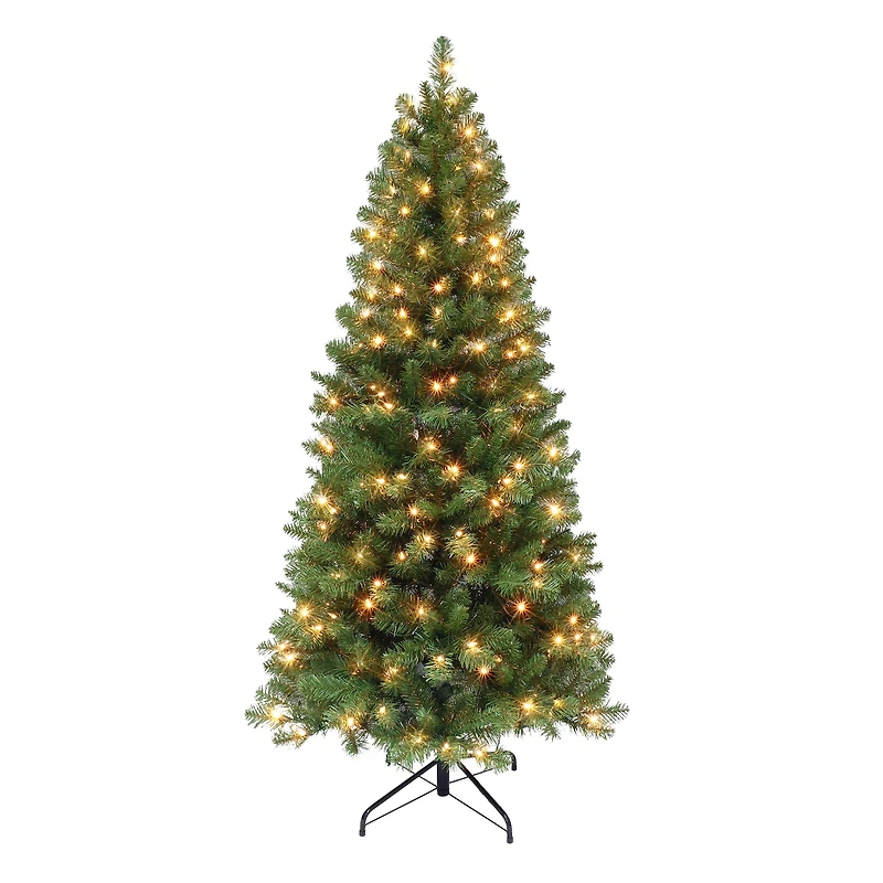 6ft. Pre-Lit Virginia Pine Artificial Christmas Tree, Clear Lights