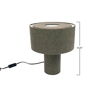 Hello Honey® Gray Wool Blend Table Lamp & Shade Set