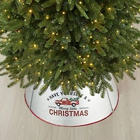 Glitzhome® Silver 26" Truck Metal Tree Collar