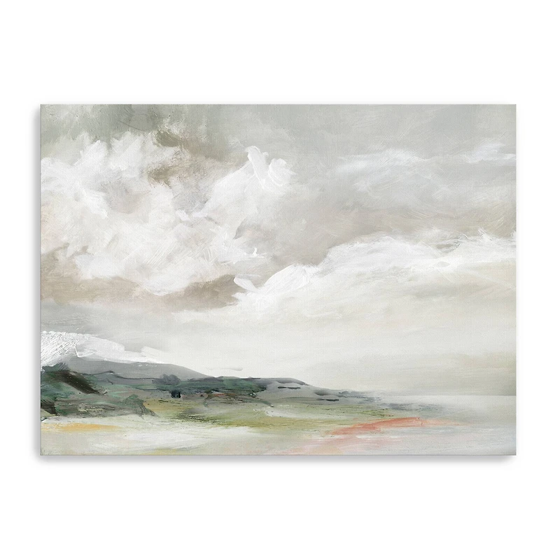 Abstract Earth and Clouds Canvas Giclee