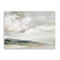 Abstract Earth and Clouds Canvas Giclee