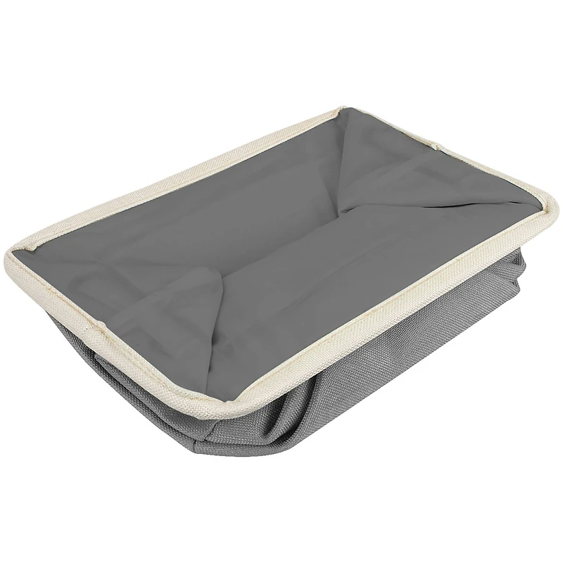 Sorbus 11" Gray Twill Caps Love Live Laugh Storage Basket Set