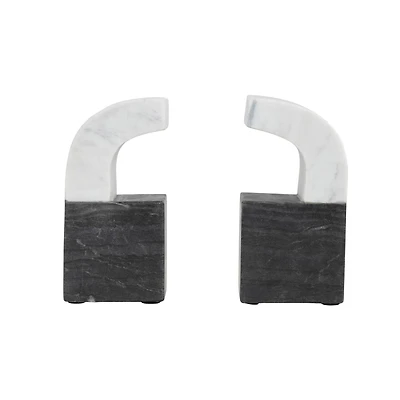 Hello Honey® 6'' Two-Tone Marble Bookends Set