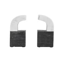 Hello Honey® 6'' Two-Tone Marble Bookends Set