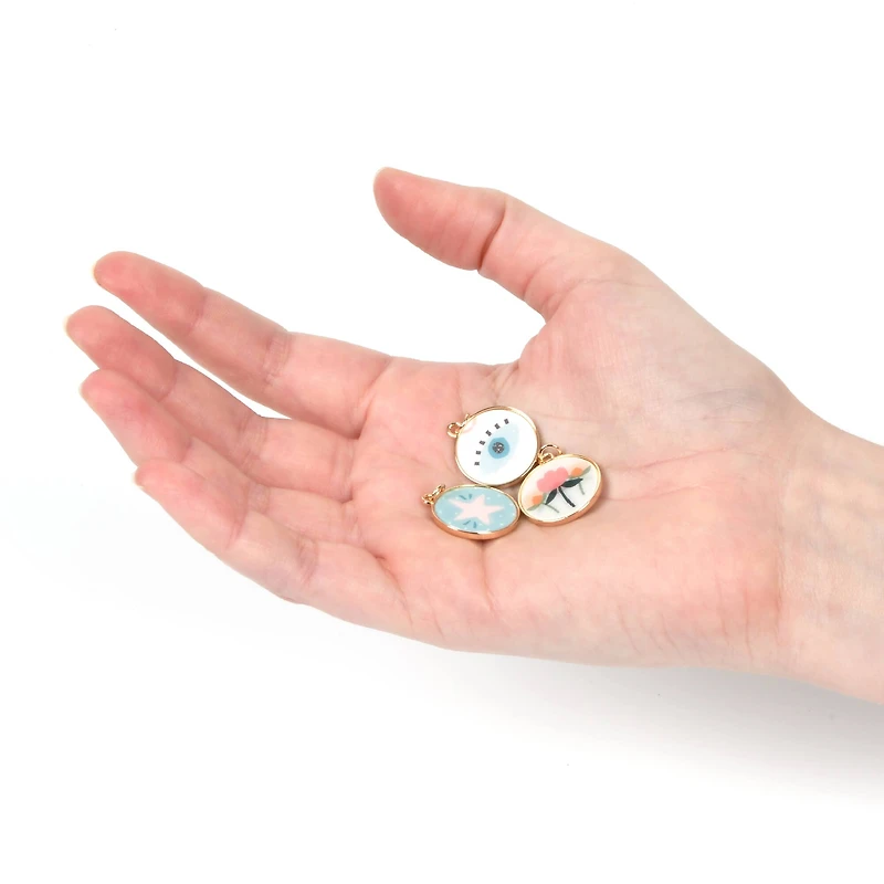 Round Lenticular Charm Set by Bead Landing™