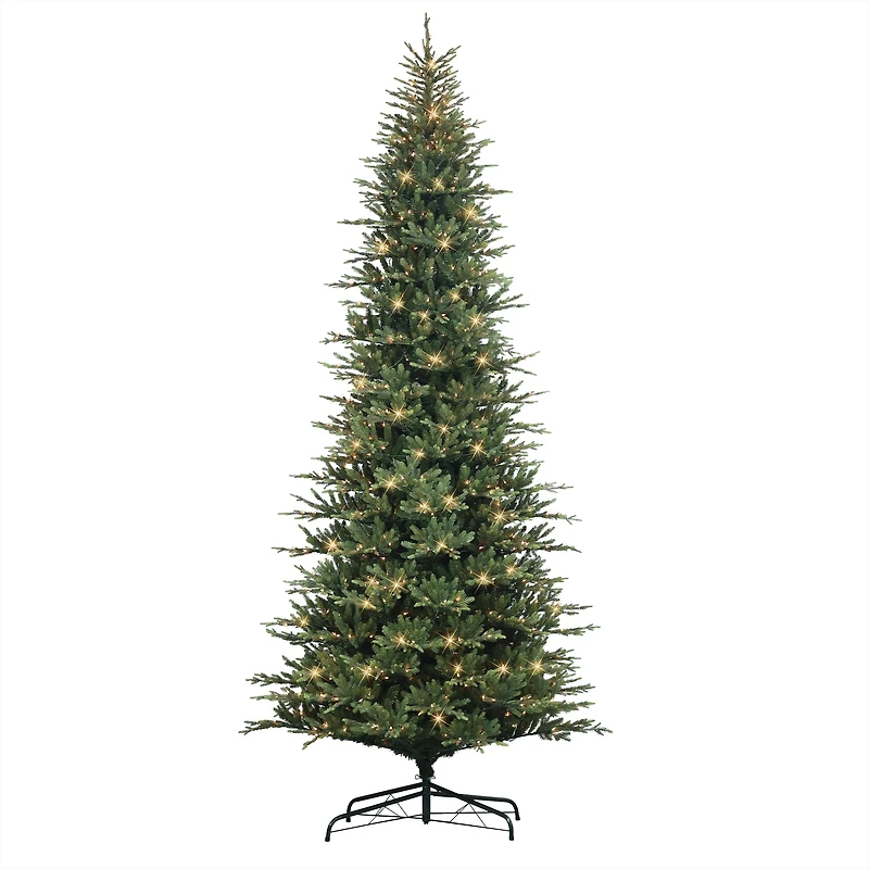 12ft. Pre-Lit Slim Balsam Artificial Fir Tree, Clear Lights
