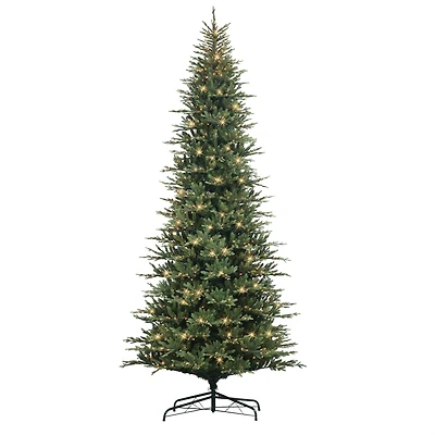 12ft. Pre-Lit Slim Balsam Artificial Fir Tree, Clear Lights