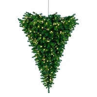 6ft. Pre-Lit American Upside Down Artificial Christmas Tree, Warm White Dura-Lit® LED Lights