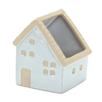 Neutral Porcelain House Planters Set