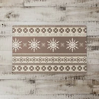Designs Direct Christmas Neutral Sweater 27" x 18" Floor Mat
